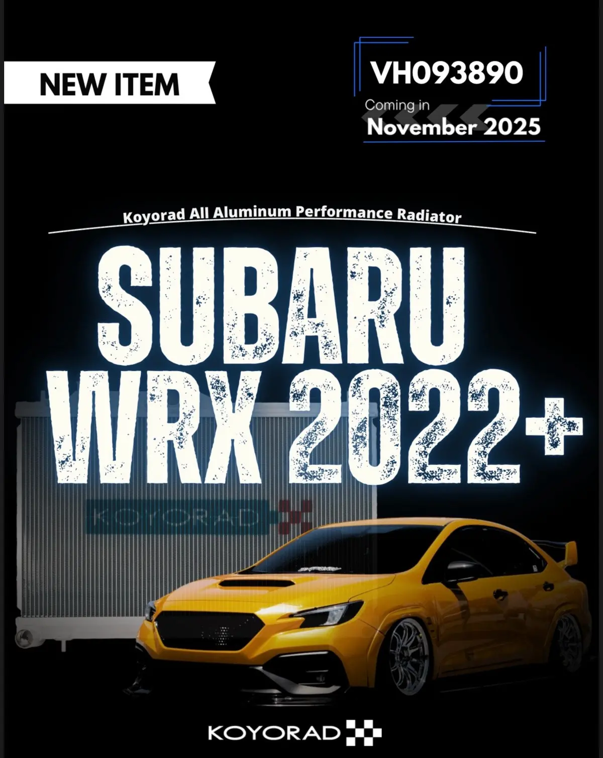 Koyo 22-25 Subaru Wrx All Aluminum Performance Radiator In Stock! 1