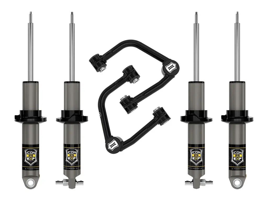 Icon 21-23 Bronco Hoss 1.0 Pkg 1.375-3" Lift Stage 2 Suspension System Tubular 1