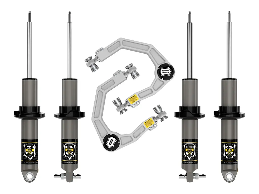 Icon 21-23 Bronco Hoss 1.0 Pkg 1.375-3" Lift Stage 2 Suspension System Billet 1