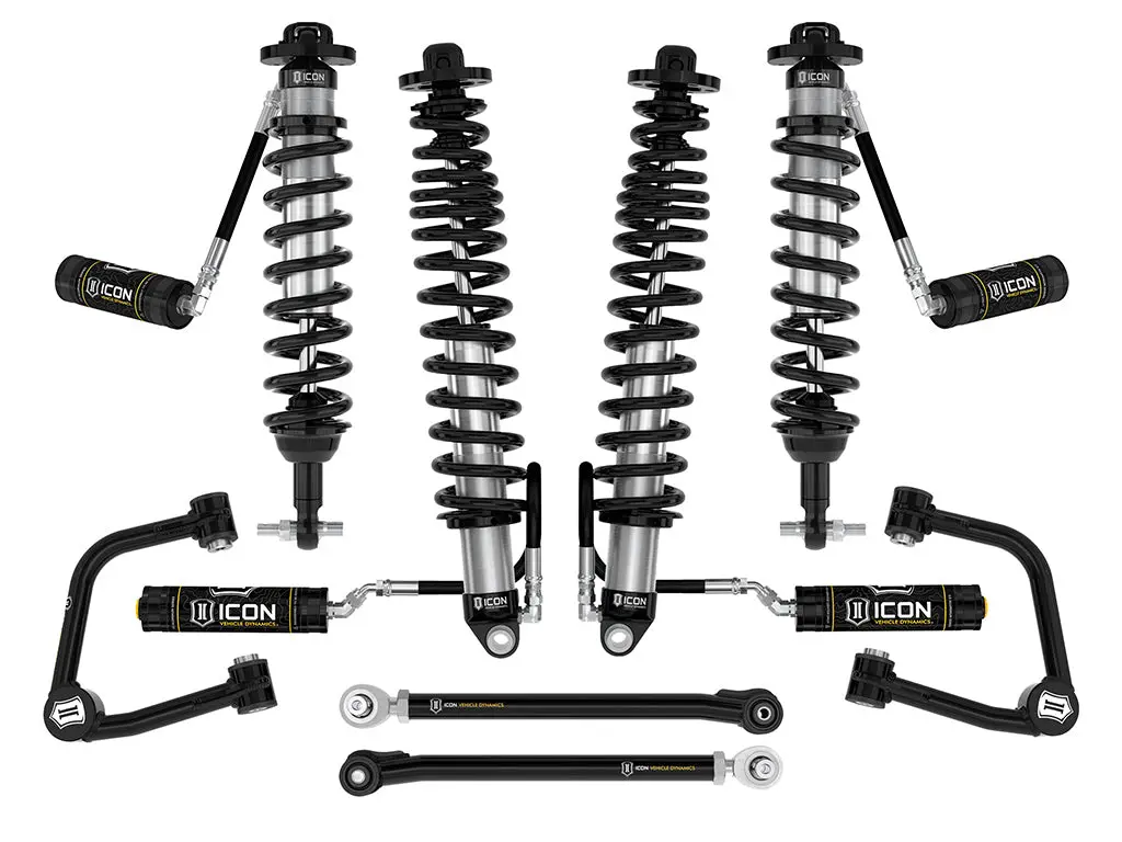 Icon 21-23 Bronco Non-Sasquatch 3-4" Lift Stage 5 Suspension System Tubular Uca Heavy Rate Rear Spring 1