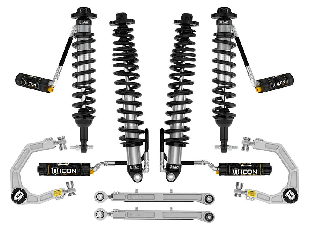 Icon 2021-2023 Bronco Sasquatch 2-3" Lift Stage 6 Suspension System Billet Uca Heavy Rate Rear Spring 1