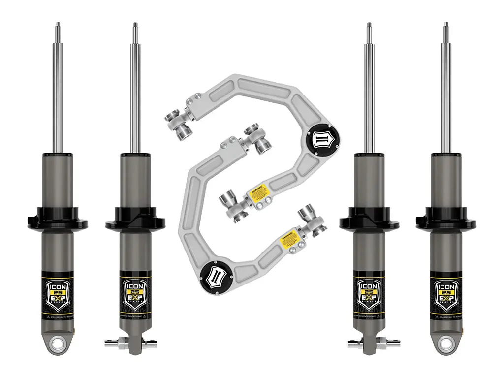 Icon 2021-2023 Bronco Hoss 2.0 Pkg 0-2" Lift Stage 2 Suspension System Billet 1