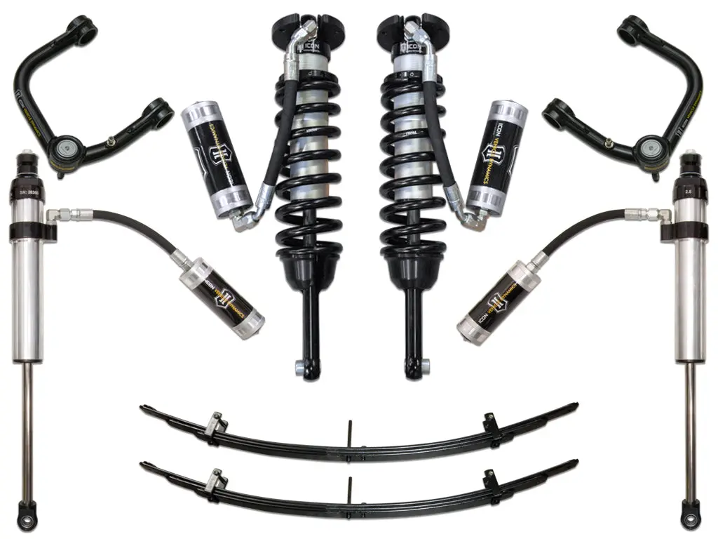 Icon 2005-2015 Toyota Tacoma 0-3.5" Lift/2016-2023 Tacoma 0-2.75" Lift Stage 5 Suspension System Tubular Uca 1