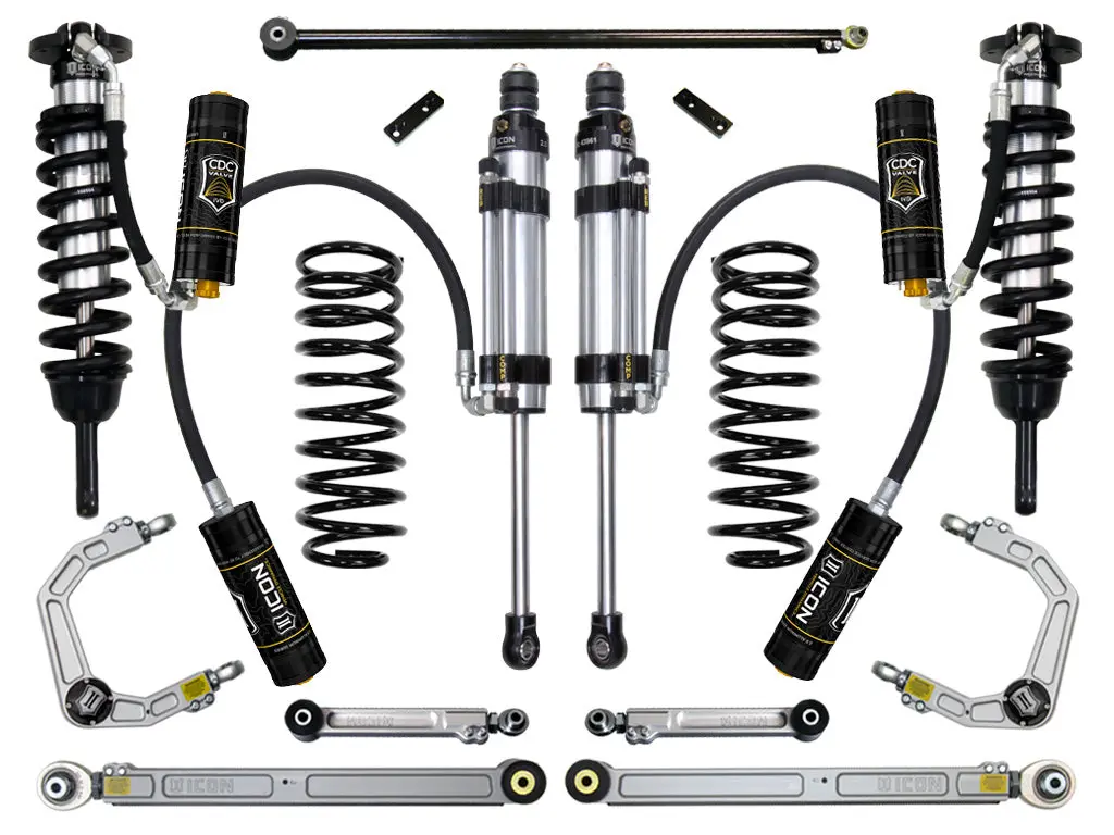 Icon 2010-2024 Toyota 4Runner/2010-2014 Toyota Fj Cruiser 0-3.5" Lift Stage 8 Suspension System Billet Uca 1