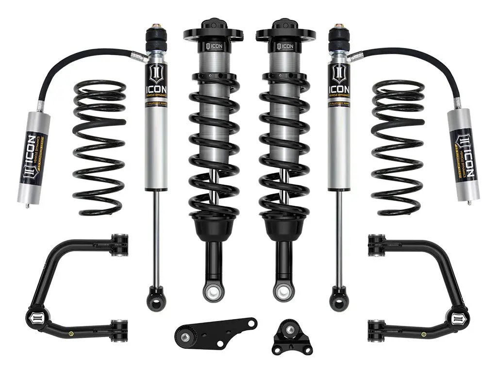 Icon 2024 Toyota Tacoma 1.25-3" Lift Stage 3 Suspension System Tubular Uca W/ Triple Rate Rear Springs 1