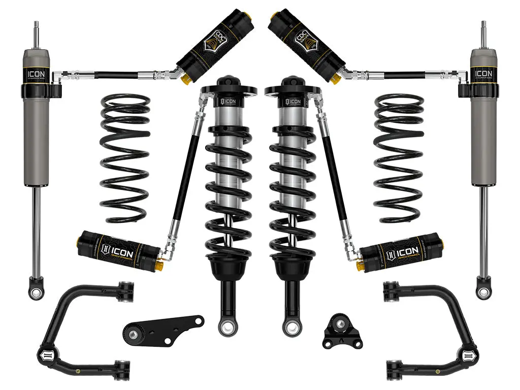 Icon 2024 Toyota Tacoma 1.25-3" Lift Stage 5 Suspension System Tubular Uca W/ Triple Rate Rear Springs 1