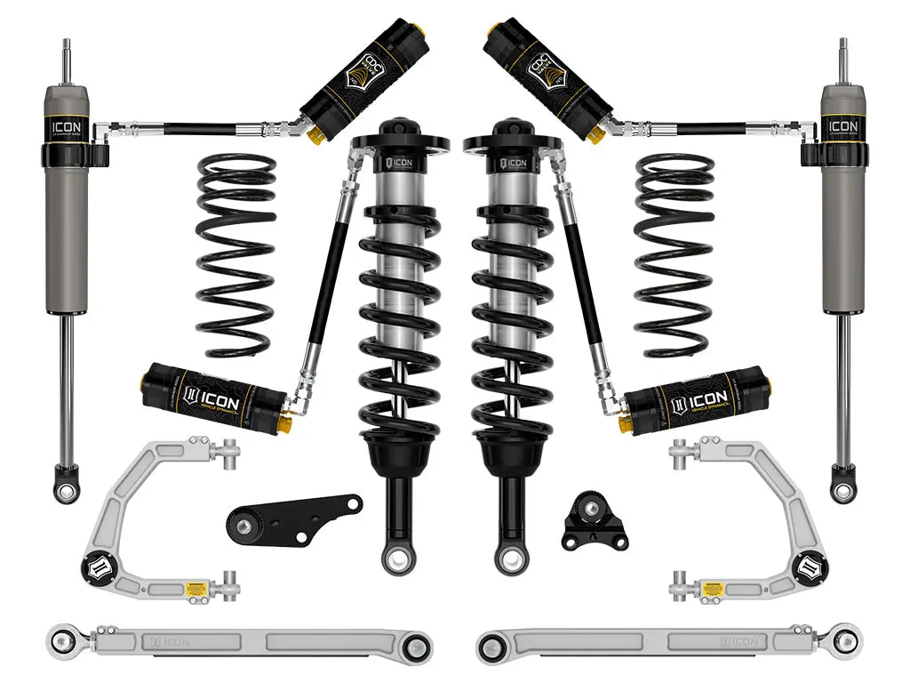 Icon 2024 Toyota Tacoma 1.25-3" Lift Stage 8 Suspension System Billet Uca W/ Triple Rate Rear Springs 1