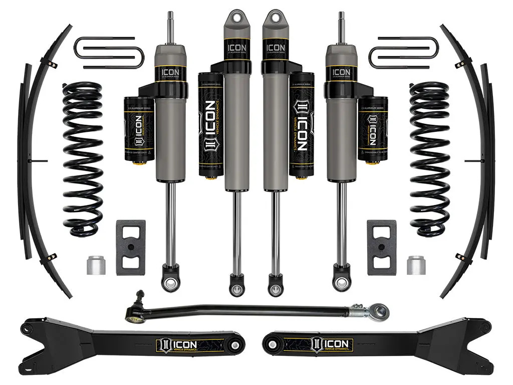 Icon 2023 Ford F-250/F-350 Super Duty 4Wd Diesel 2.5" Lift Stage 3 Suspension System W/ Radius Arms And Expansion Packs 1