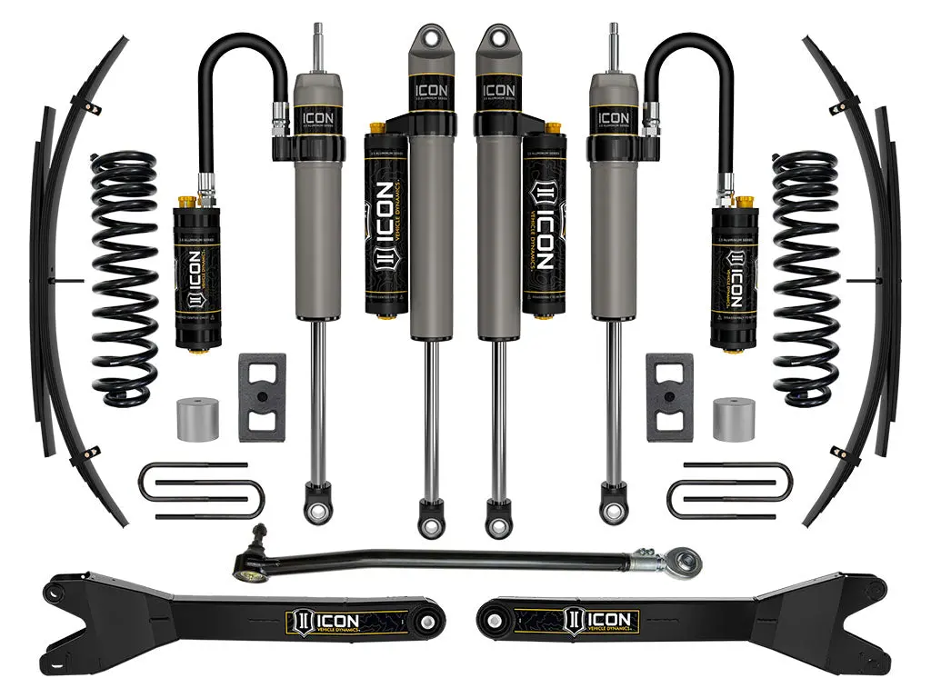 Icon 2023 Ford F-250/F-350 Super Duty 4Wd Diesel 2.5" Lift Stage 4 Suspension System W/ Radius Arms And Expansion Packs 1