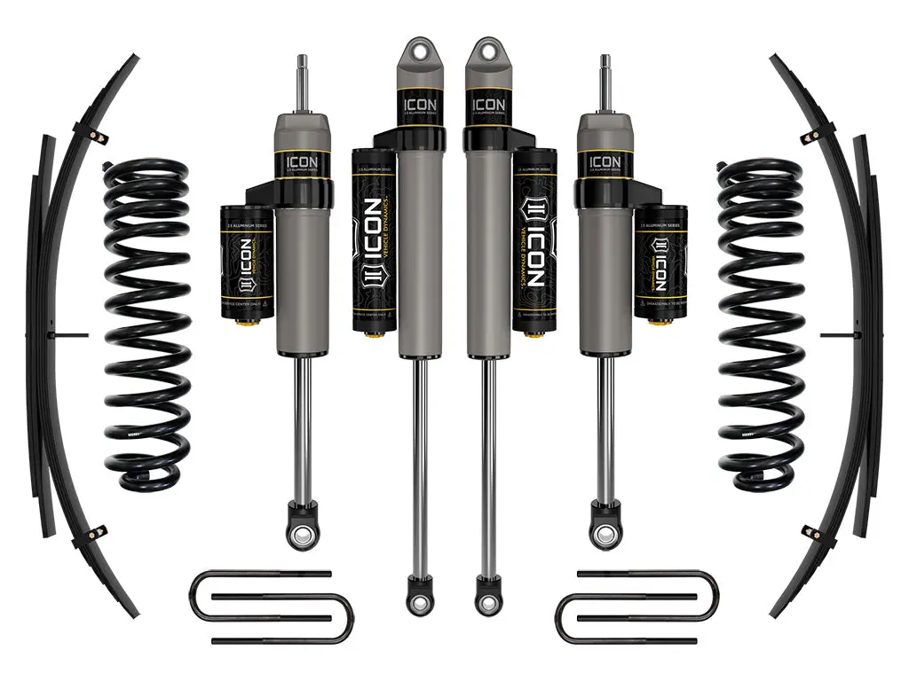 Icon 2011-2016 Ford F-250/F-350 Super Duty 4Wd Diesel 2.5" Lift Stage 3 Suspension System W/ Expansion Packs 1