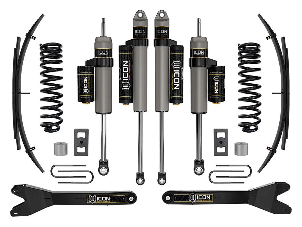 Icon 2023 Ford F-250/F-350 Super Duty 4Wd Gas 2.5" Lift Stage 2 Suspension System W/ Radius Arms And Expansion Packs 1