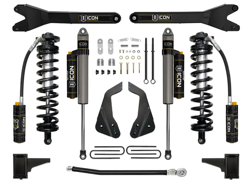 05-07 Ford F250/F350 4-5.5" Stage 4 Coilover Conversion System W Radius Arm 1