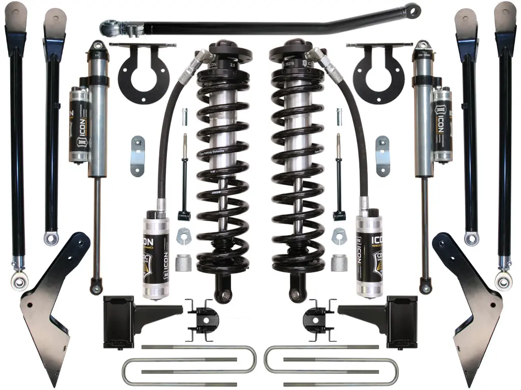05-07 Ford F-250/F-350 4-5.5" Stage 4 Coilover Conversion System 1