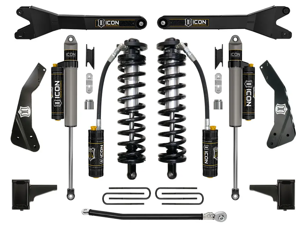 11-16 Ford F250/F350 4-5.5" Stage 4 Coilover Conversion System W Radius Arm 1