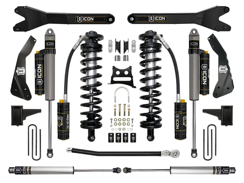 11-16 Ford F250/F350 4-5.5" Stage 5 Coilover Conversion System W Radius Arm 1