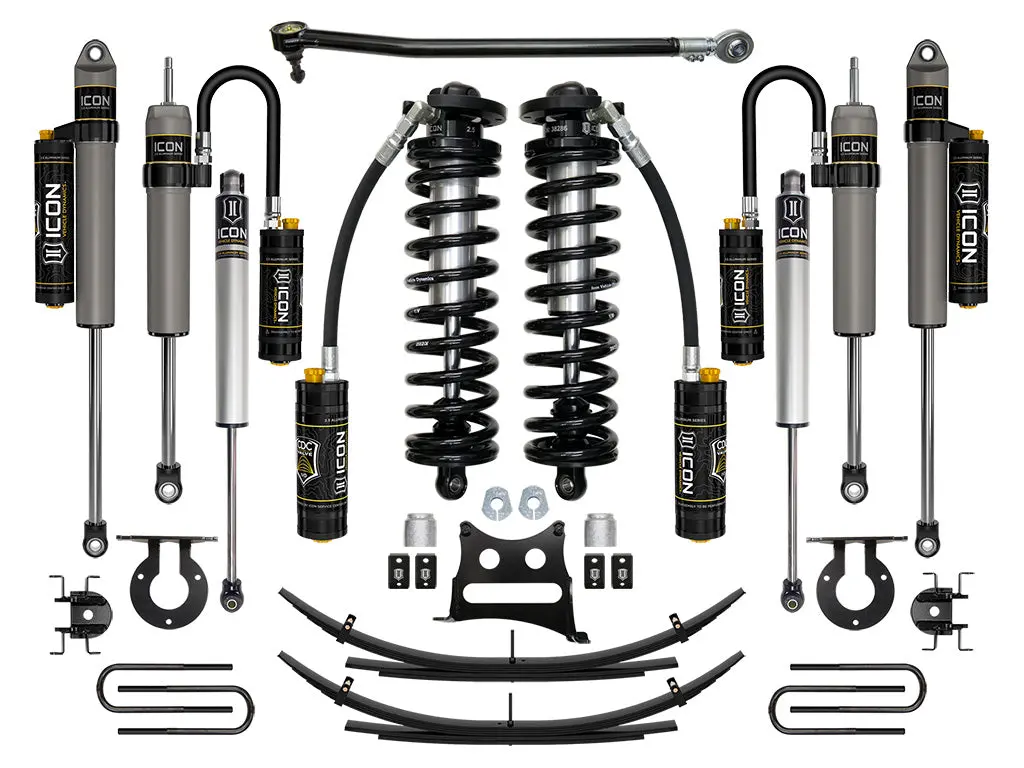 Icon 17-22 Ford F250/F350 2.5-3" Lift Stage 5 Coilover System W/ Leaf Springs 1