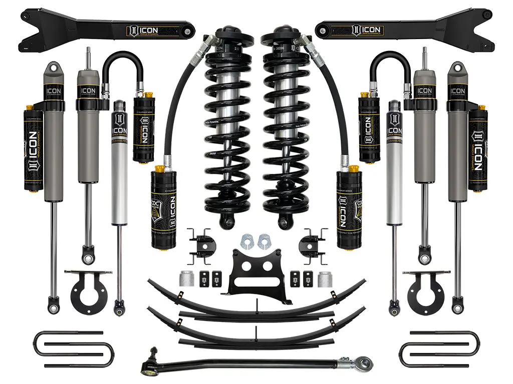 Icon 17-22 Ford F250/F350 2.5-3" Lift Stage 6 Coilover System W/ Leaf Springs 1