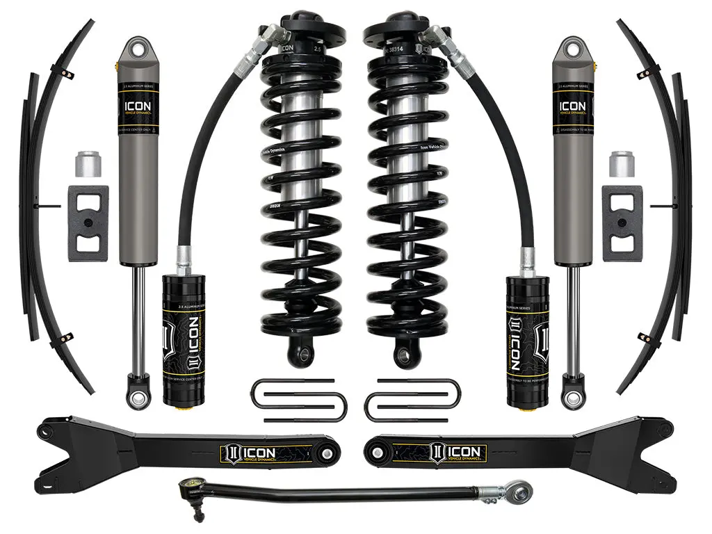 Icon 2023 Ford F-250/F-350 Super Duty 4Wd 2.5-3" Lift Stage 2 Coilover Conversion System W/ Radius Arms & Expansion Packs 1