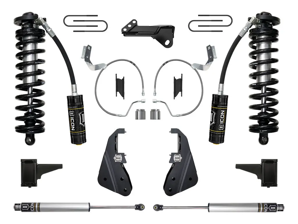 Icon 2023 Ford F-250/F-350 Super Duty 4Wd 4-5.5" Lift Stage 1 Coilover Conversion System 1