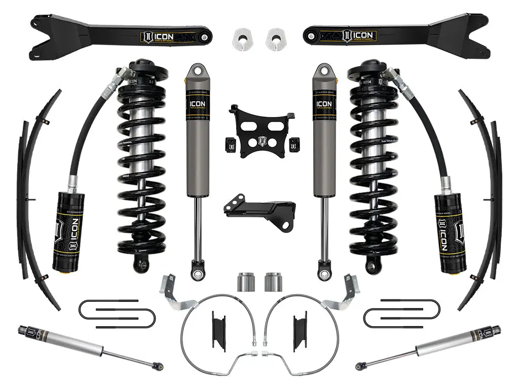 Icon 2023 Ford F-250/F-350 Super Duty 4Wd 4-5.5" Lift Stage 3 Coilover Conversion System W/ Radius Arms & Expansion Packs 1