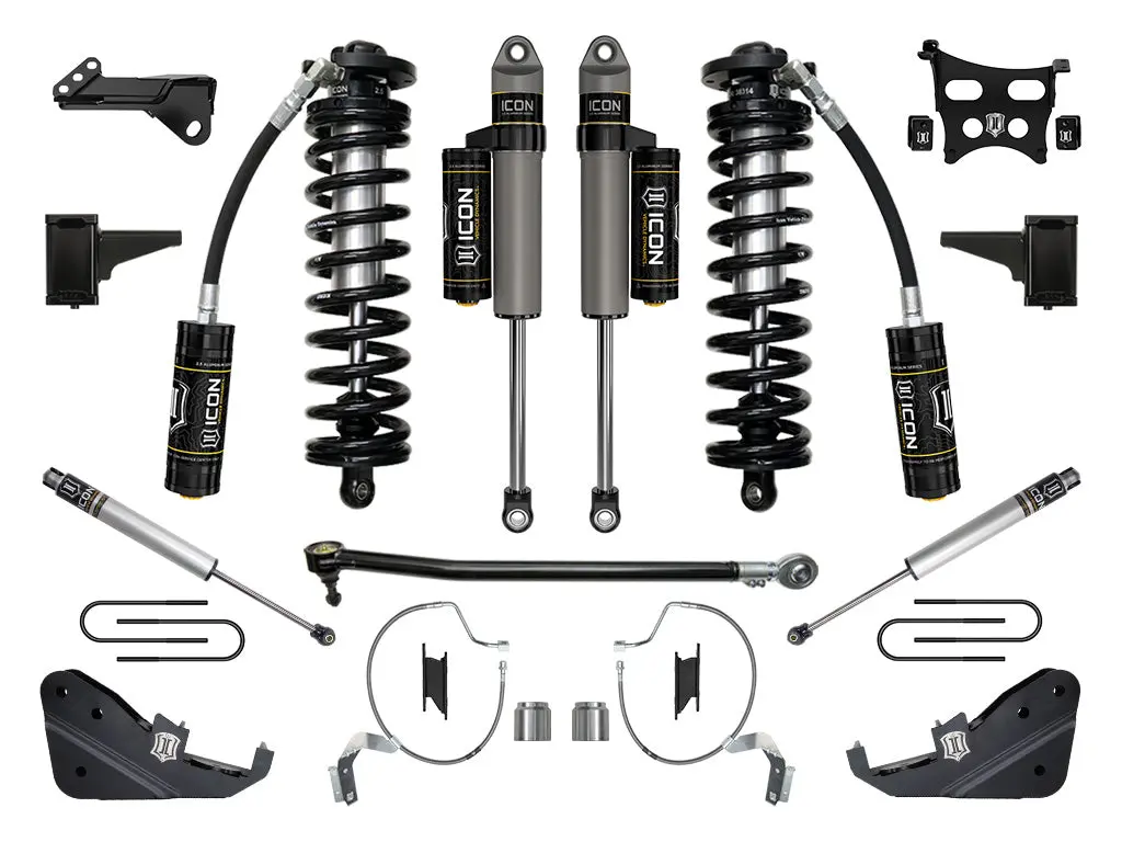 Icon 2023 Ford F-250/F-350 Super Duty 4Wd 4-5.5" Lift Stage 4 Coilover Conversion System 1