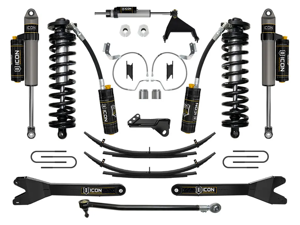 Icon 2023 Ford F-250/F-350 Super Duty 4Wd 4-5.5" Lift Stage 5 Coilover Conversion System W/ Radius Arms & Expansion Packs 1