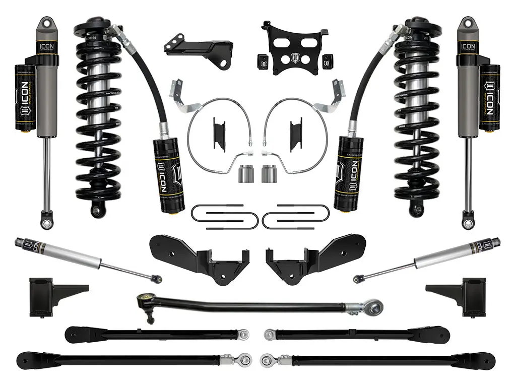 Icon 2023 Ford F-250/F-350 Super Duty 4Wd 4-5.5" Lift Stage 6 Coilover Conversion System 1