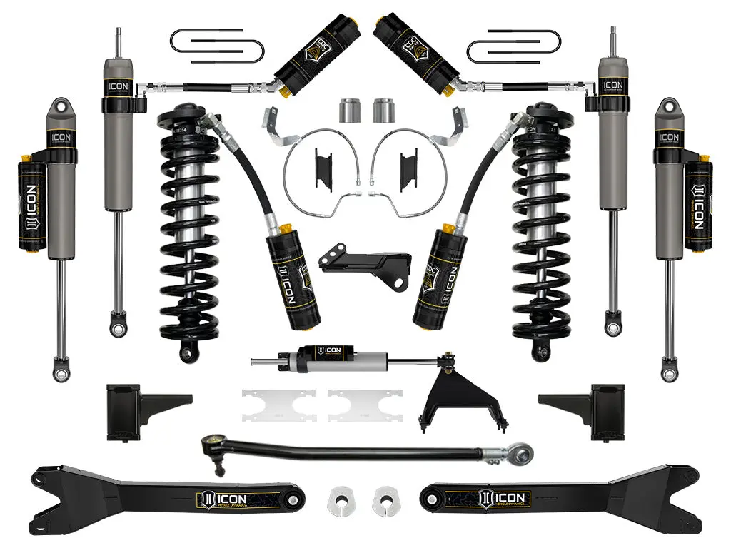Icon 2023-2024 Ford F-250/F-350 Super Duty 4Wd 4-5.5" Lift Stage 7 Coilover Conversion System W/ Radius Arms 1