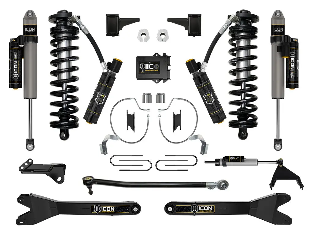 Icon 2023 Ford F-250/F-350 Super Duty 4Wd 4-5.5" Lift Stage 8 Coilover Conversion System W/ Radius Arms 1