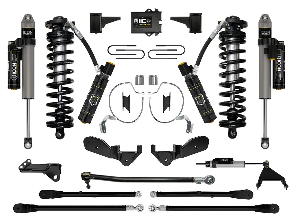 Icon 2023 Ford F-250/F-350 Super Duty 4Wd 4-5.5" Lift Stage 8 Coilover Conversion System 1
