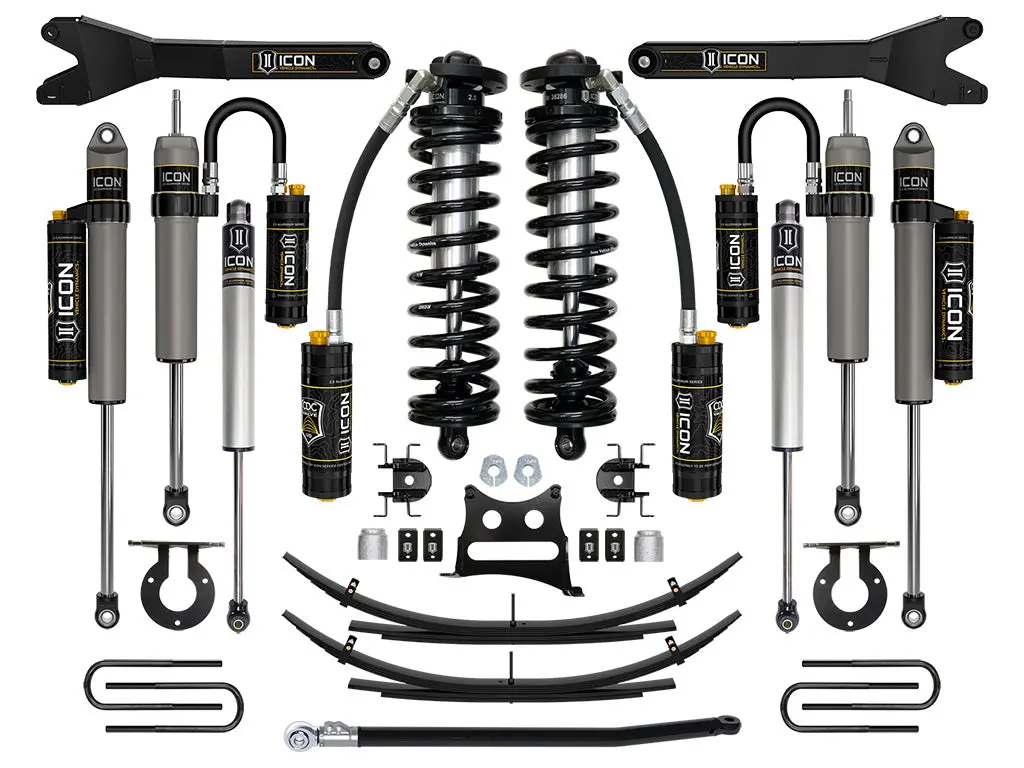 Icon 11-16 Ford F250/F350 2.5-3" Lift Stage 6 Coilover System W/ Leaf Springs 1