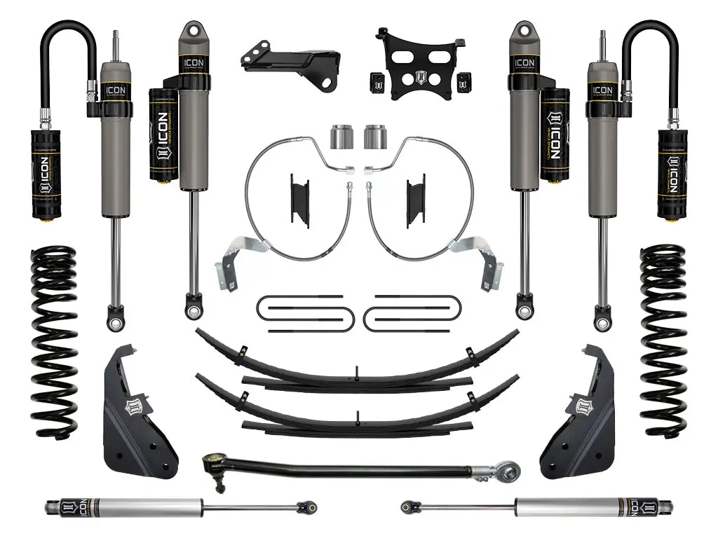 Icon 2023 Ford F-250/F-350 Super Duty 4Wd Diesel 4.5" Lift Stage 4 Suspension System W/ Expansion Packs 1