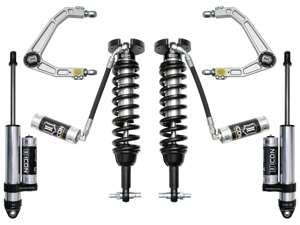 Icon 2019-2023 Gm 1500 1.5-3.5" Lift Stage 3 Suspension System Billet Uca 1