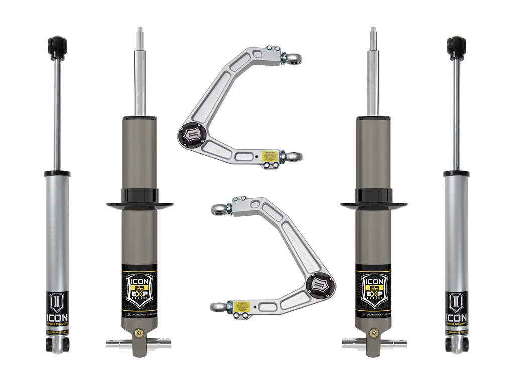 Icon 19-23 Gm 1500 2.375-3.75" Lift Stage 2 Exp Suspension System Billet 1