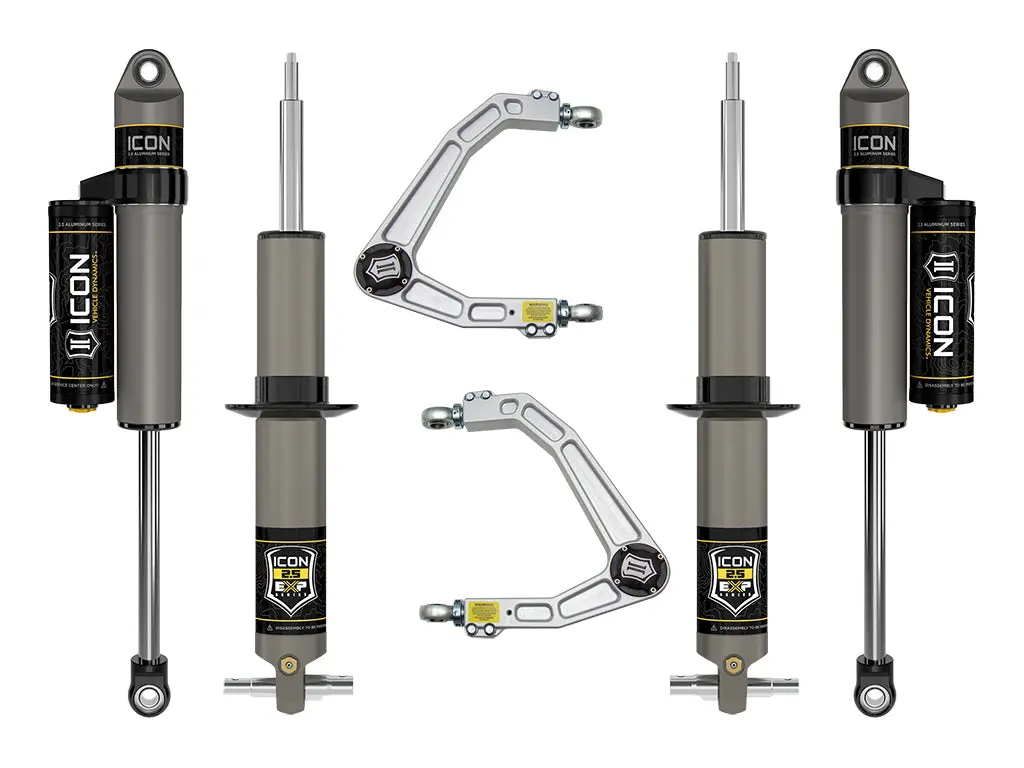 Icon 19-23 Gm 1500 2.375-3.75" Lift Stage 3 Exp Suspension System Billet 1