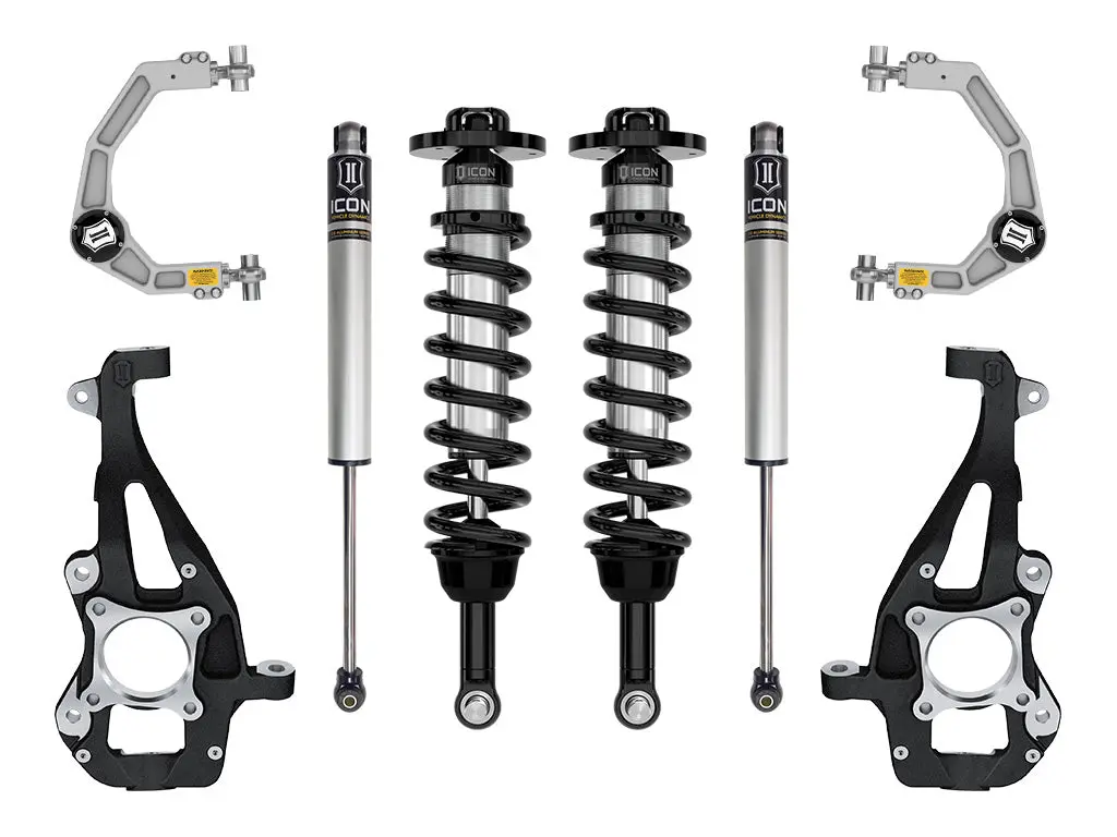Icon 2021-2023 Ford F-150 4Wd 3.5-4.5" Lift Stage 1 Suspension System Billet Uca 1