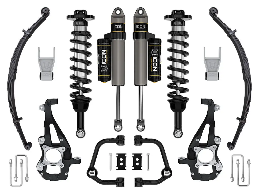 Icon 2021-2023 Ford F-150 4Wd 3.5-4.5" Lift Stage 2 Suspension System Tubular Uca W/ Leaf Packs 1