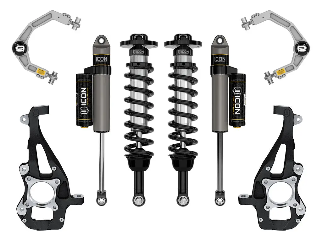 Icon 2021-2023 Ford F-150 4Wd 3.5-4.5" Lift Stage 2 Suspension System Billet Uca 1