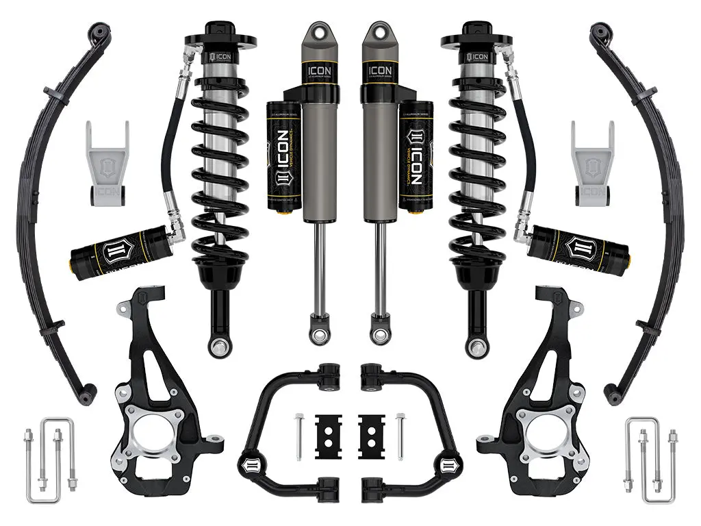 Icon 2021-2023 Ford F-150 4Wd 3.5-4.5" Lift Stage 3 Suspension System Tubular Uca W/ Leaf Packs 1