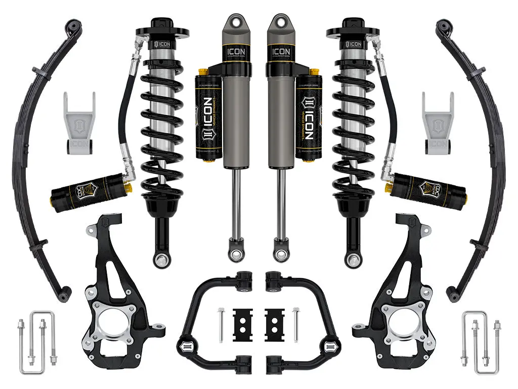 Icon 2021-2023 Ford F-150 4Wd 3.5-4.5" Lift Stage 4 Suspension System Tubular Uca W/ Leaf Packs 1