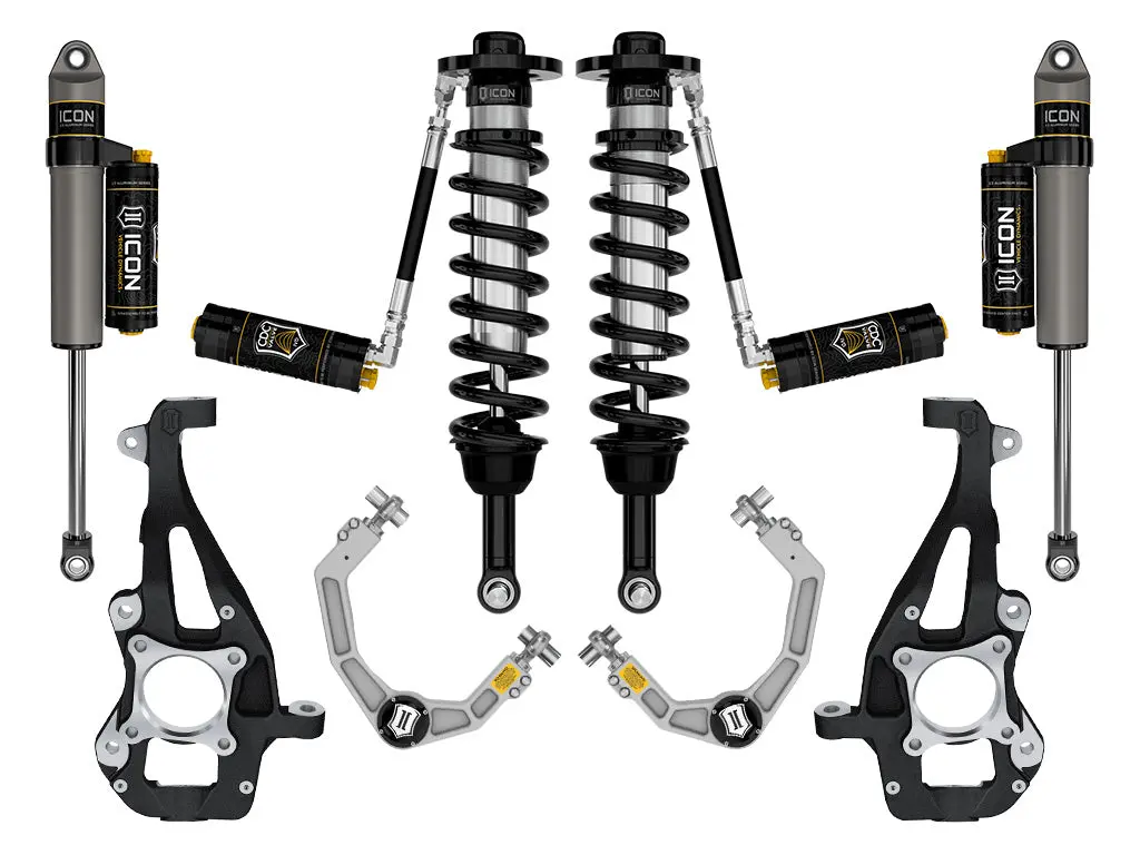 Icon 2021-2023 Ford F-150 4Wd 3.5-4.5" Lift Stage 4 Suspension System Billet Uca 1