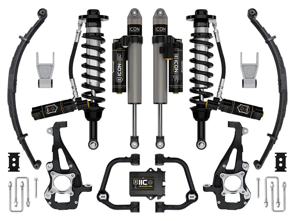 Icon 2021-2023 Ford F-150 4Wd 3.5-4.5" Lift Stage 5 Suspension System Tubular Uca W/ Leaf Packs 1