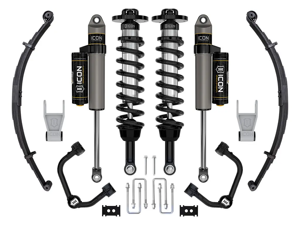 Icon 2021-2023 Ford F-150 Tremor 2.5-3" Lift Stage 2 Suspension System Tubular Uca W/ Leaf Packs 1