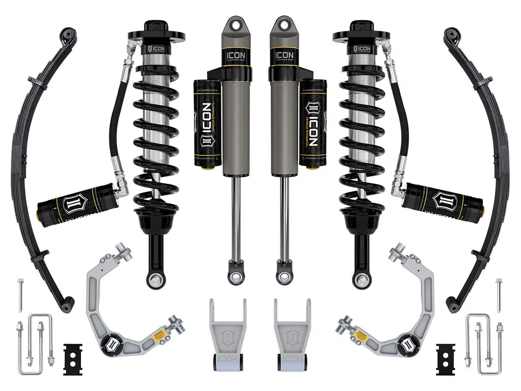 Icon 2021-2023 Ford F-150 Tremor 2.5-3" Lift Stage 3 Suspension System Billet Uca W/ Leaf Packs 1
