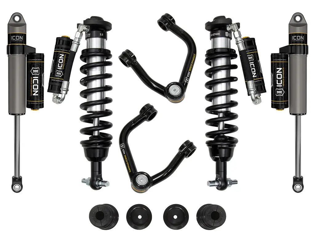 Icon 20-23 Ford Ranger 0-3.5" Lift Stage 4 Susp Sys Tubular Uca Steel Knuckle 1