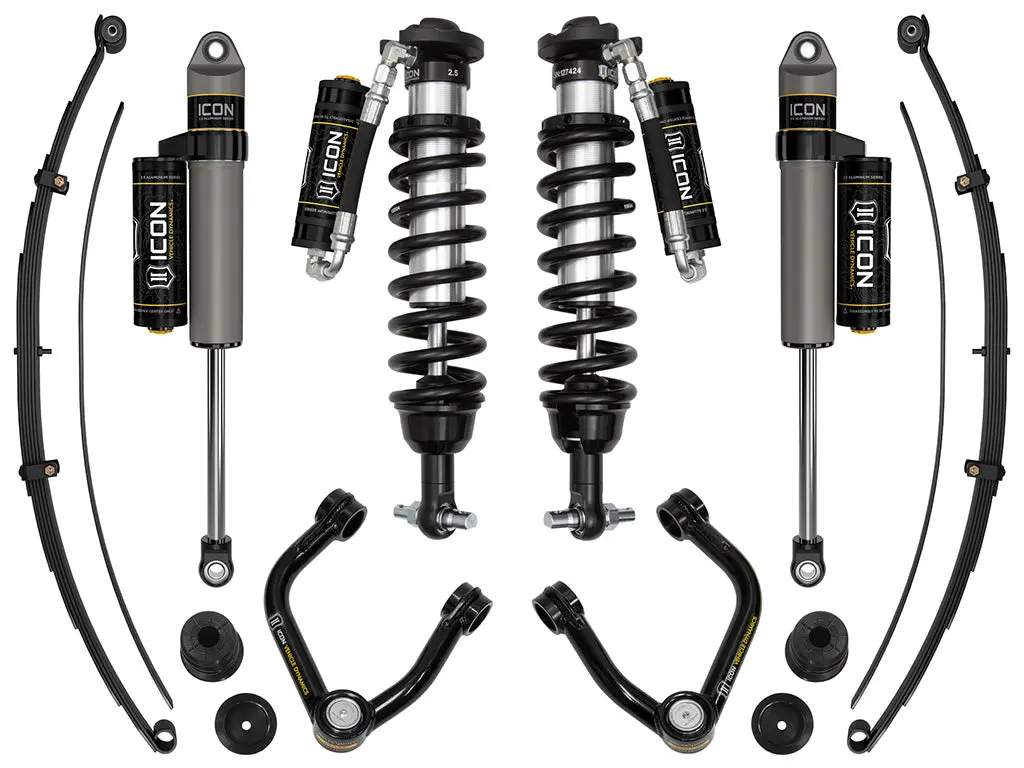 Icon 20-23 Ford Ranger 0-3.5" Lift Stage 7 Susp Sys Tubular Uca Steel Knuckle 1