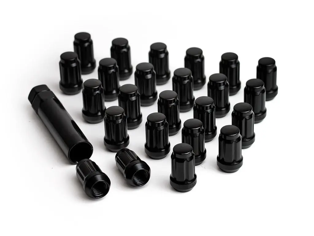 Icon Alloys Lug Nut Kit Black - 12 X 1.5 / 24 Count W/ Key 1
