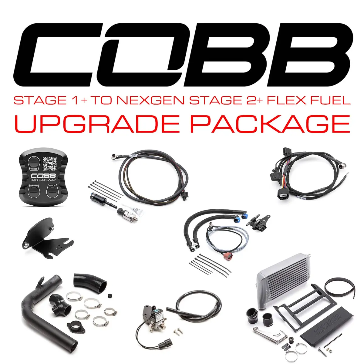Cobb Stage 1 + To Nexgen Stage 2 + Can Flex Fuel Power Package 15-21 1