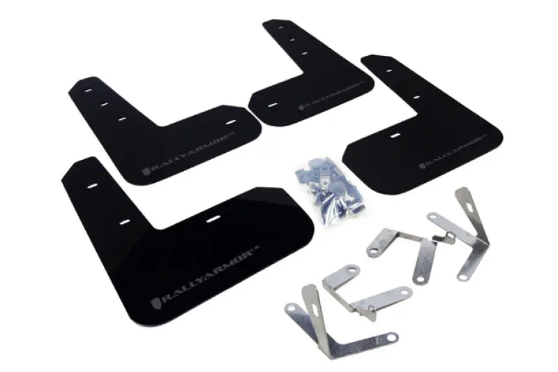 Rally Armor 13-17 Subaru Brz/Toyota Fr-S Black Ur Mud Flap W/Grey Logo 1