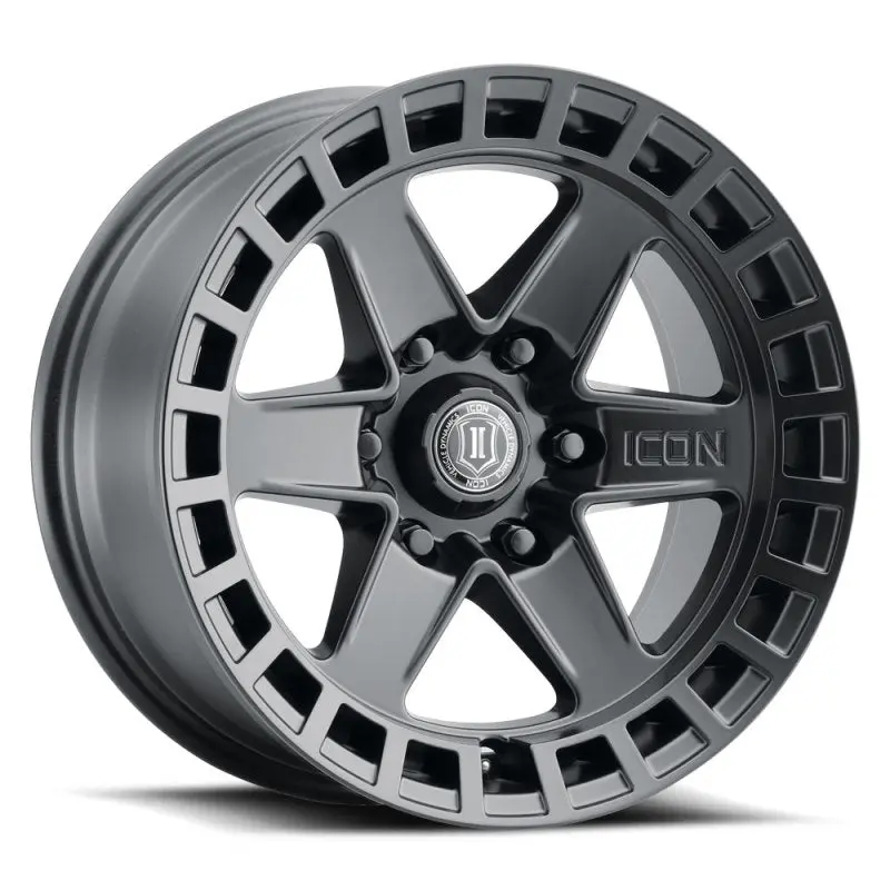 Icon Raider 17X8.5 6X5.5 0Mm Offset 4.75In Bs Satin Black Wheel 1